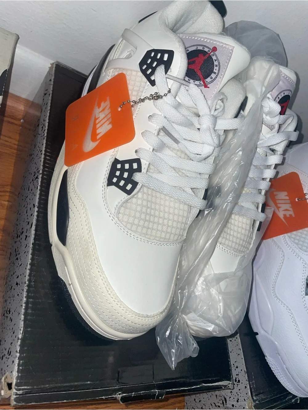 Jordan Air Jordan 4 White Black Orange